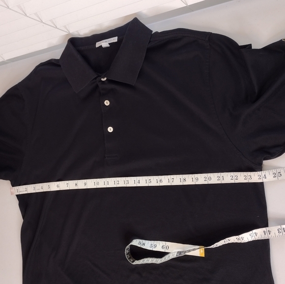 Peter Millar Men's Black Pullover Short Sleeve Active Athletic Polo Shirt - Picture 9 of 13